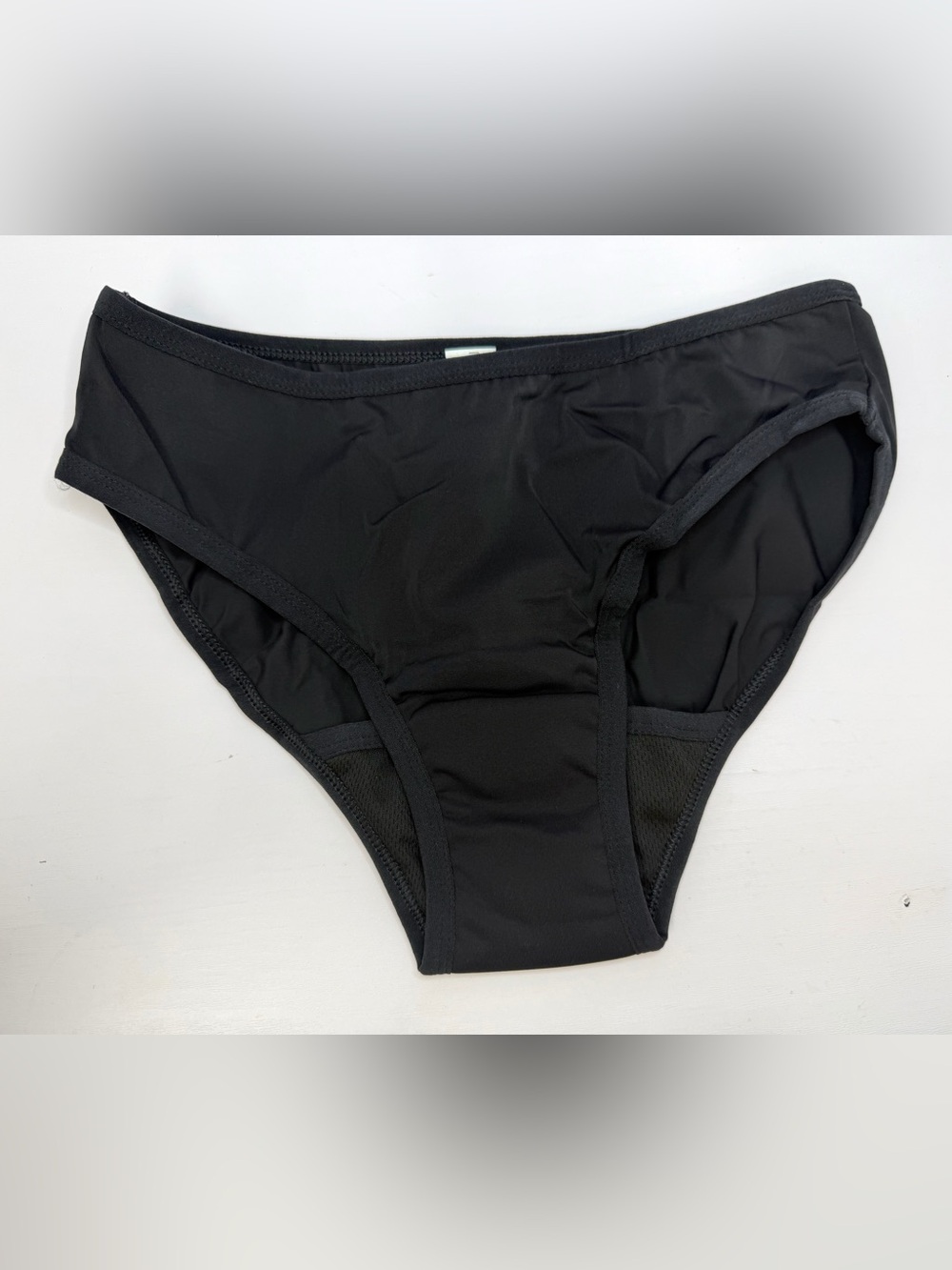 OVRUNS NWT Women Black Period Swim Bottom Leakproof Bikini Brief Size XS